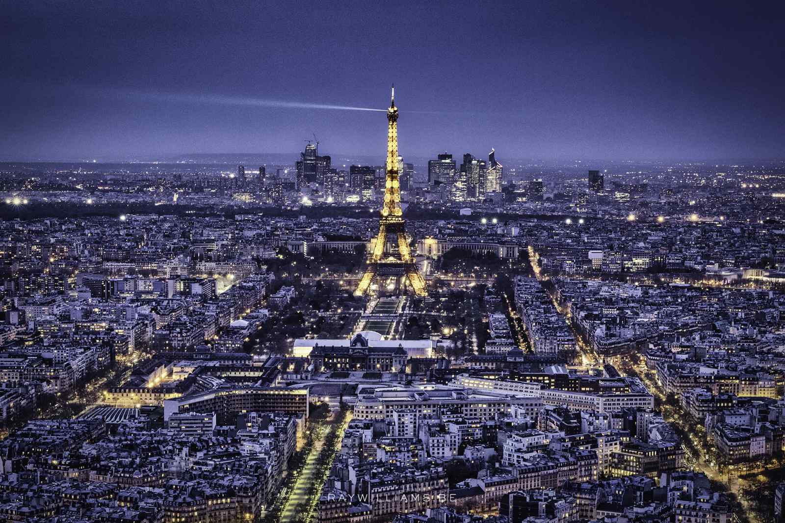 Blue hour in Paris, FR